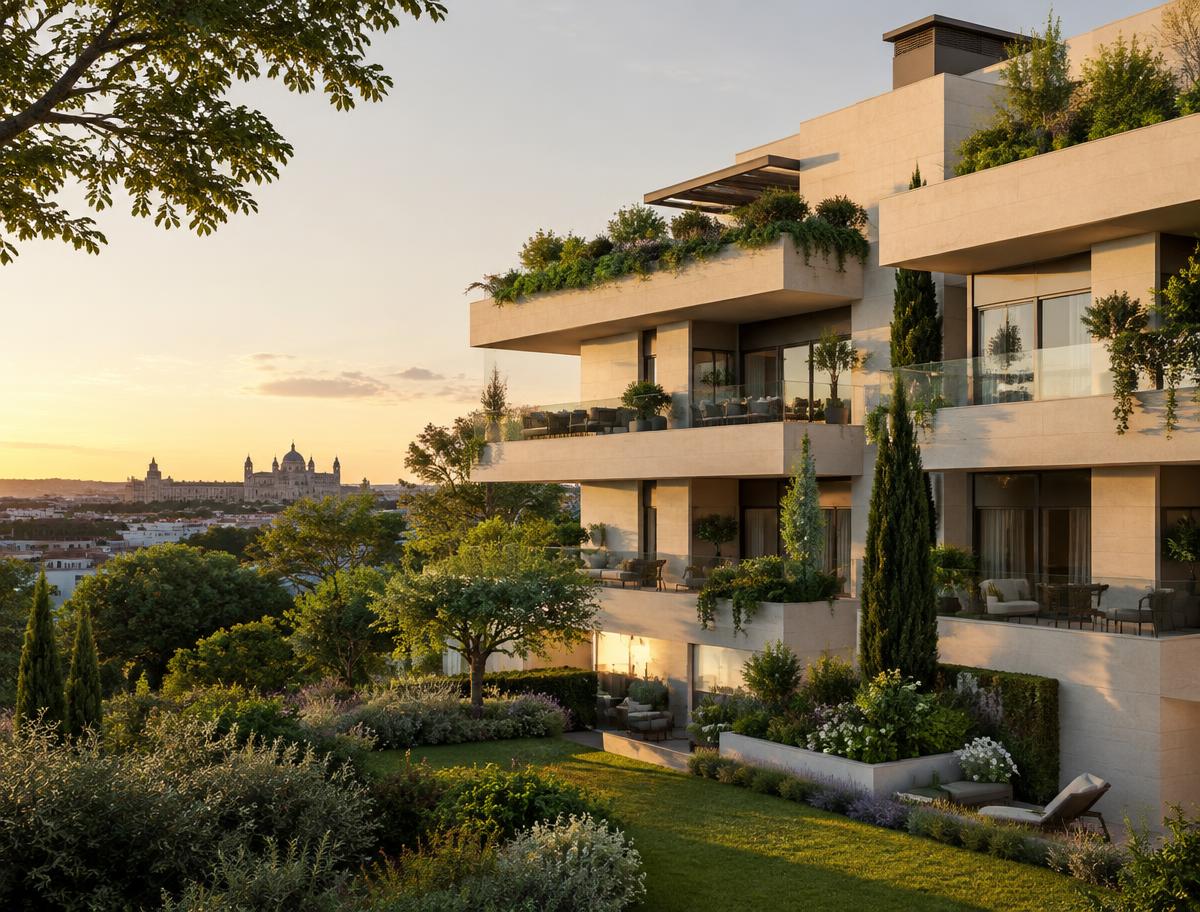 Proyecto residencial sostenible en Madrid